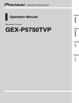 Pioneer GEX-P5750TVP Manual de usuario