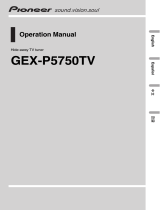 Pioneer GEX-P5750TV Manual de usuario