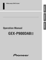 Pioneer GEX-P900DAB-02 Manual de usuario