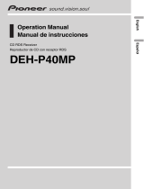 Pioneer RDS DEH-P40MP Manual de usuario