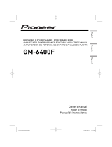 Pionner GM-6400F Manual de usuario