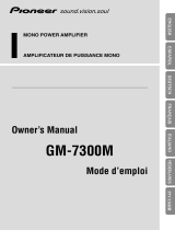 Pioneer GM-7300M Manual de usuario