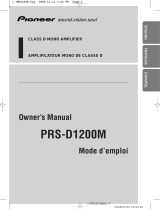 Pioneer PRS-D1200M Manual de usuario