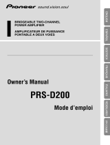 Pioneer PRS-D200 Manual de usuario