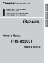 Pioneer PRS-D2200T Manual de usuario