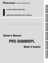 Pioneer PRS-D5000SPL Manual de usuario