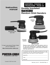 Porter-Cable 333 Manual de usuario