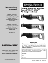 Porter-Cable 745 Manual de usuario