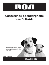 RCA 25001RE2 - Full-Duplex Conference Phone Manual de usuario