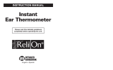 ReliOn Thermometer Manual de usuario