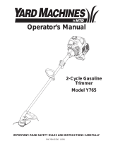 MTD Y765 Manual de usuario
