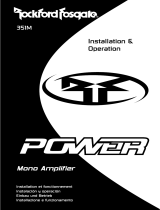Rockford Fosgate Power 351M Manual de usuario