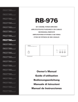 Rotel RB-976 Manual de usuario