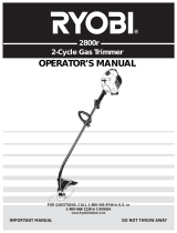 Ryobi 2800r Manual de usuario