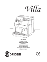 Saeco VILLA SILVER SUP018M Manual de usuario