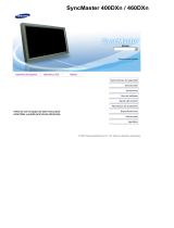 Samsung 400DXN Manual de usuario