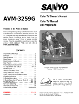 Sanyo AVM3259G Manual de usuario