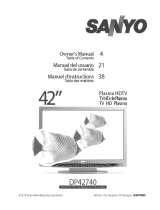 Sanyo DP42740 Manual de usuario