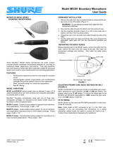 Shure MICROFLEX MX391W Manual de usuario