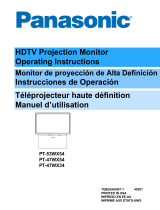 Panasonic PT-47WX34 Manual de usuario