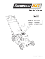 Snapper NXT22875E Manual de usuario
