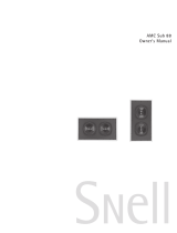 Snell Acoustics Snell AMC Sub 88 Manual de usuario