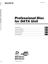 Sony BW-RU101 Manual de usuario