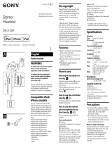 Sony DRE10IP/GRN Manual de usuario