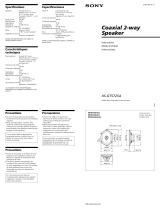 Sony XS-GT5725A Manual de usuario
