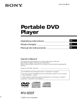 Sony MV65ST Manual de usuario