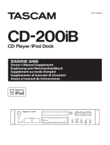Tascam CD-200iB Manual de usuario
