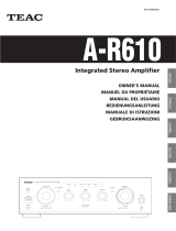 TEAC A-R610 Manual de usuario