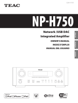 TEAC Network USB DAC Integrated Amplifier Manual de usuario