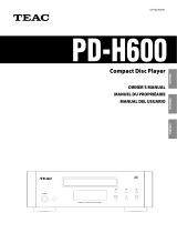 TEAC PD-H600 Manual de usuario