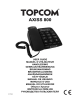 Topcom Axiss 800 El manual del propietario