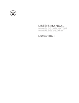 Westinghouse DW37H1G1 Manual de usuario