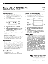 Williams Sound T1-174 Manual de usuario