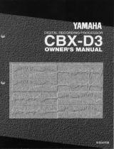 Yamaha CBX-D3 Manual de usuario