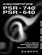 Yamaha PSR-640 Manual de usuario