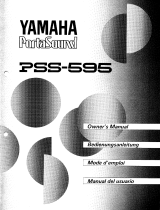 Yamaha PSS-595 Manual de usuario