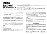 Yamaha PSS-80 Manual de usuario