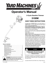 Yard Machines 3100M Manual de usuario