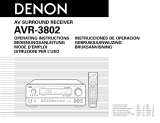 Denon AVR-3802 Manual de usuario