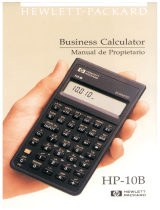 HP 10b Business Calculator El manual del propietario