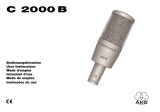 AKG C 2000 B El manual del propietario