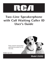 RCA 25202RE3 - Business Phone Corded Manual de usuario