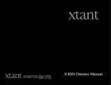 Xtant Model X1001 Manual de usuario