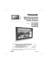 Panasonic TH37PX25U - 37" HD PDP Instrucciones de operación
