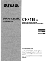 Aiwa CT-X409 Instrucciones de operación