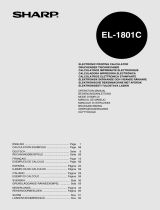 Sharp EL-1801C Manual de usuario